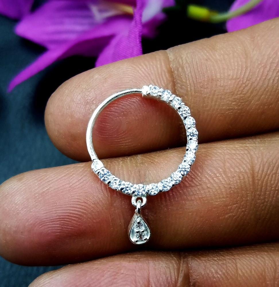 Pierced Nose Ring, Nose Ring Hoop, Nose Ring Stud, Indian Nose Nath, Nath Nose