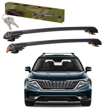 Roof Racks Cross Bars for Kia Carnival 2022-2026 Lockable Black or Gray Aluminum
