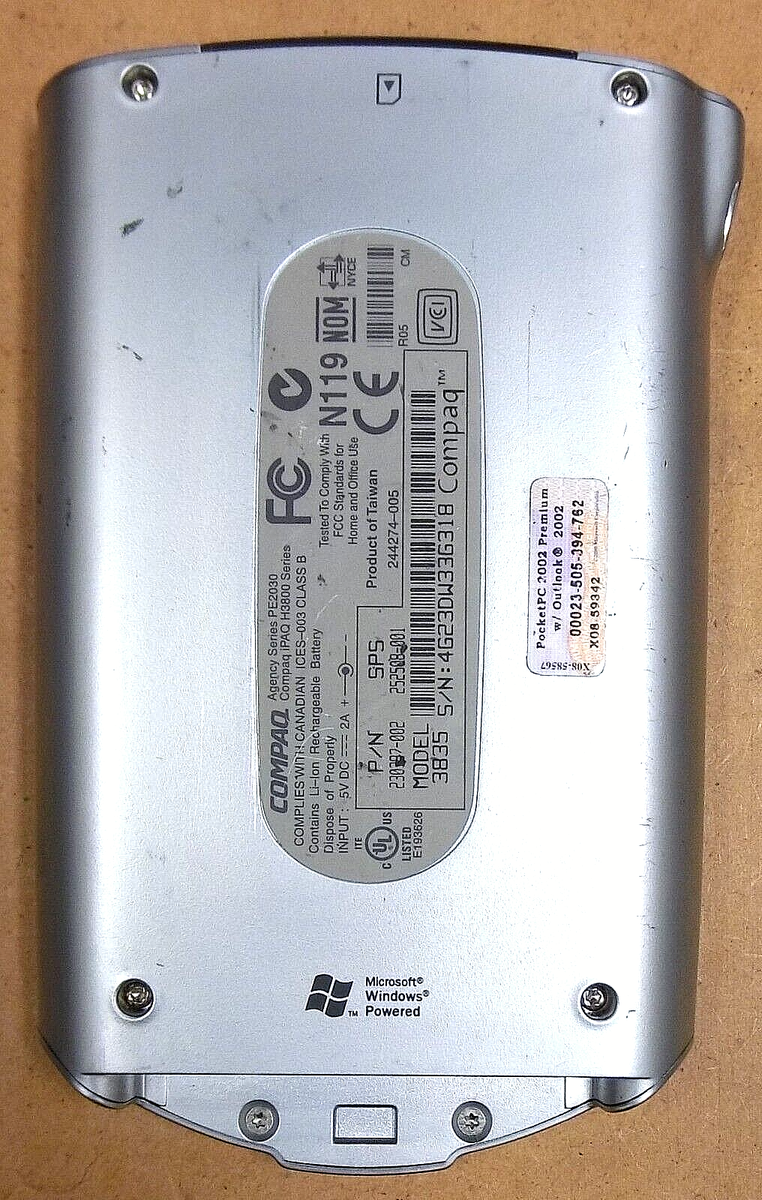 Compaq iPAQ Agency Series PE2030 Pocket PC Personal Digital
