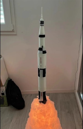 Saturn-5 Space Shuttle Starship SLS Block Spacecraft Model Painted Toys Gifts - 第 29/29 張圖片