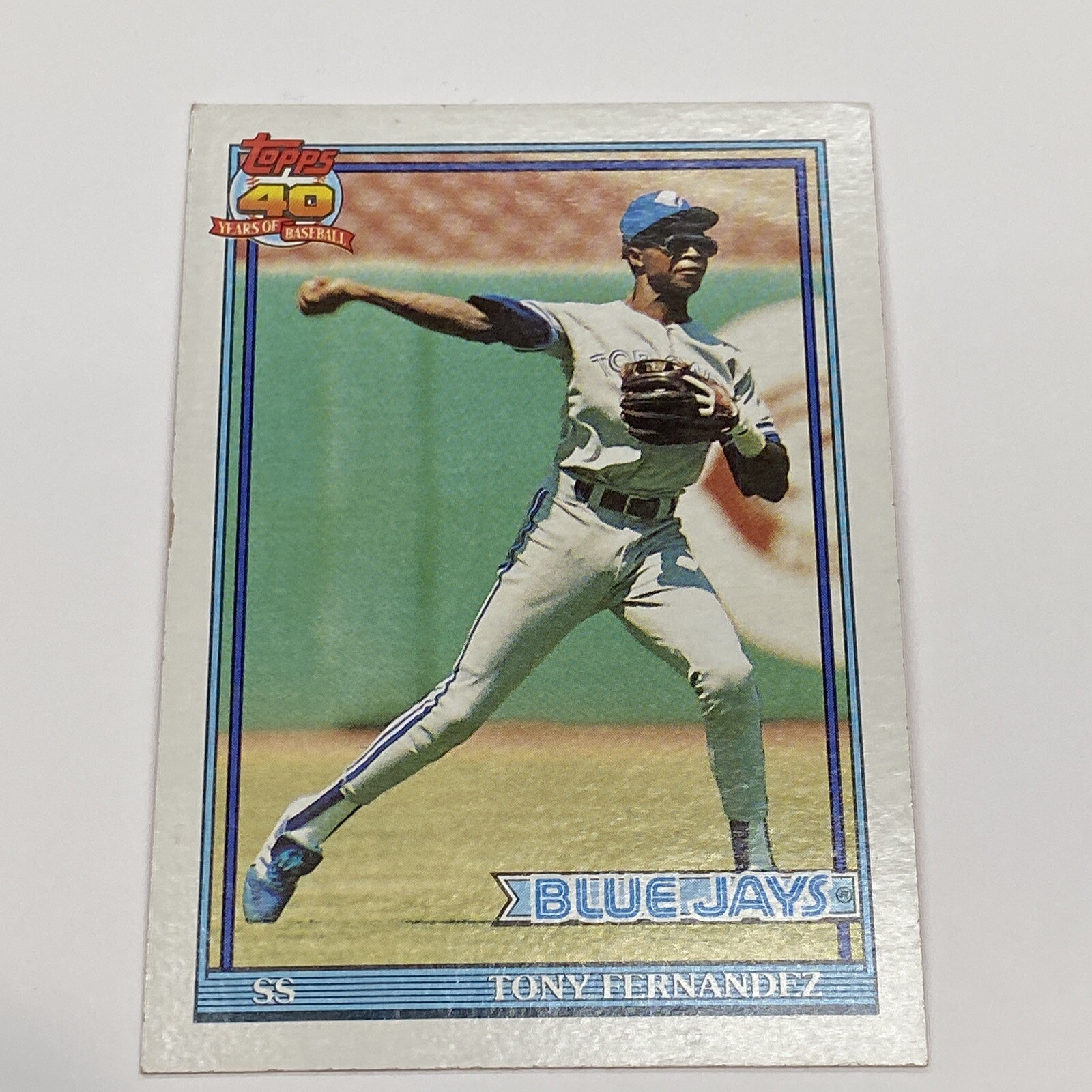 Tony Fernandez - 1991 Topps #320 - Toronto Blue Jays Baseball Card | eBay