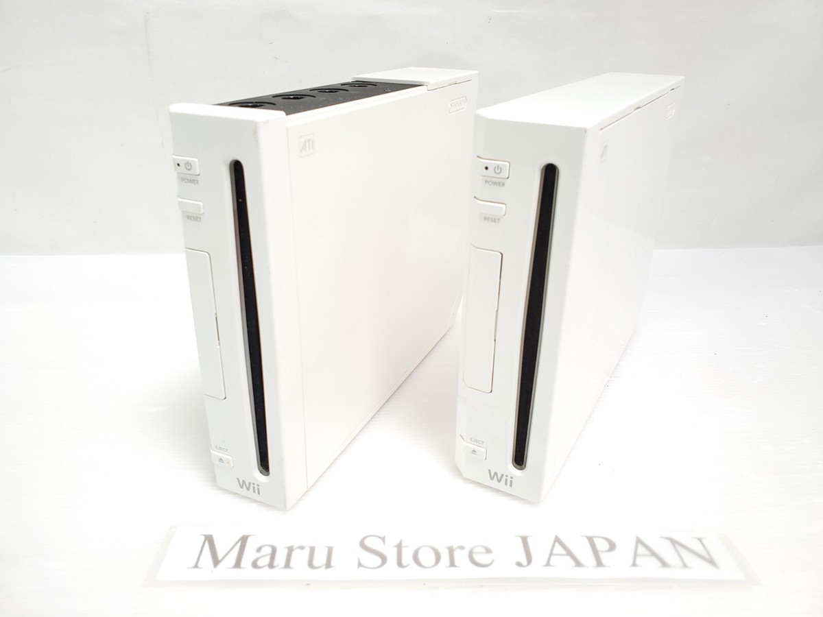 【中古品 動作確認済】Nintendo Wii RVL-001-WD ホワイト Nintendo Wii Region Free Only Console RVL-001 White Play