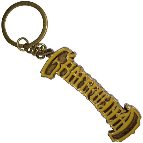GRATEFUL DEAD YELLOW LOGO ROUND HIGH QUALITY METAL KEY CHAIN OFFICIAL - Picture 2 of 7