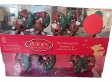 Kurt S Adler RUDOLPH THE RED NOSED REINDEER CHRISTMAS LIGHT SET NEW!