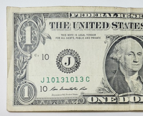 $1 Bill Four Digit Repeater 10131013 - Picture 3 of 6
