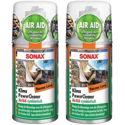 SONAX Klima Power Cleaner AirAid Klimaanlagenreiniger Duft Havana Love 2 x 100ml