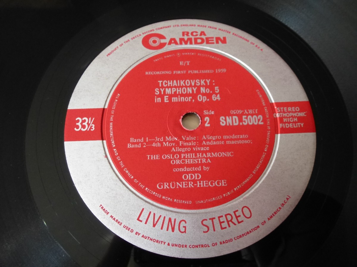 TCHAIKOVSKY SYMPHONY NO.5 OSLO PHILHARMONIC ORIGINAL 1959 TCHAIKOVSKY SYMPHONY NO.5 OSLO PHILHARMONIC ORIGINAL 1959