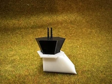 1:400 Scale Model Airport Accessories - Air Traffic Control Tower (White/Black)