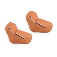 2x Car Safety Seat Belt Buckle Clip Anti-Scratch Leather Protection Trim Cover