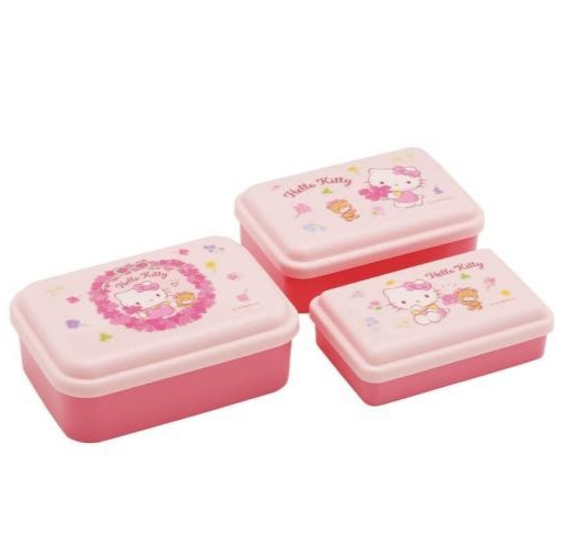 Set Of 3 Antibacterial Container Skater Japan Import