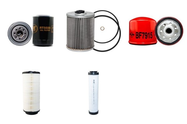 Filter Service Kit FüR Schaeff Hml 41 Luft ÖL Kraftstoff W / Deutz BF4M1012E Eng-image
