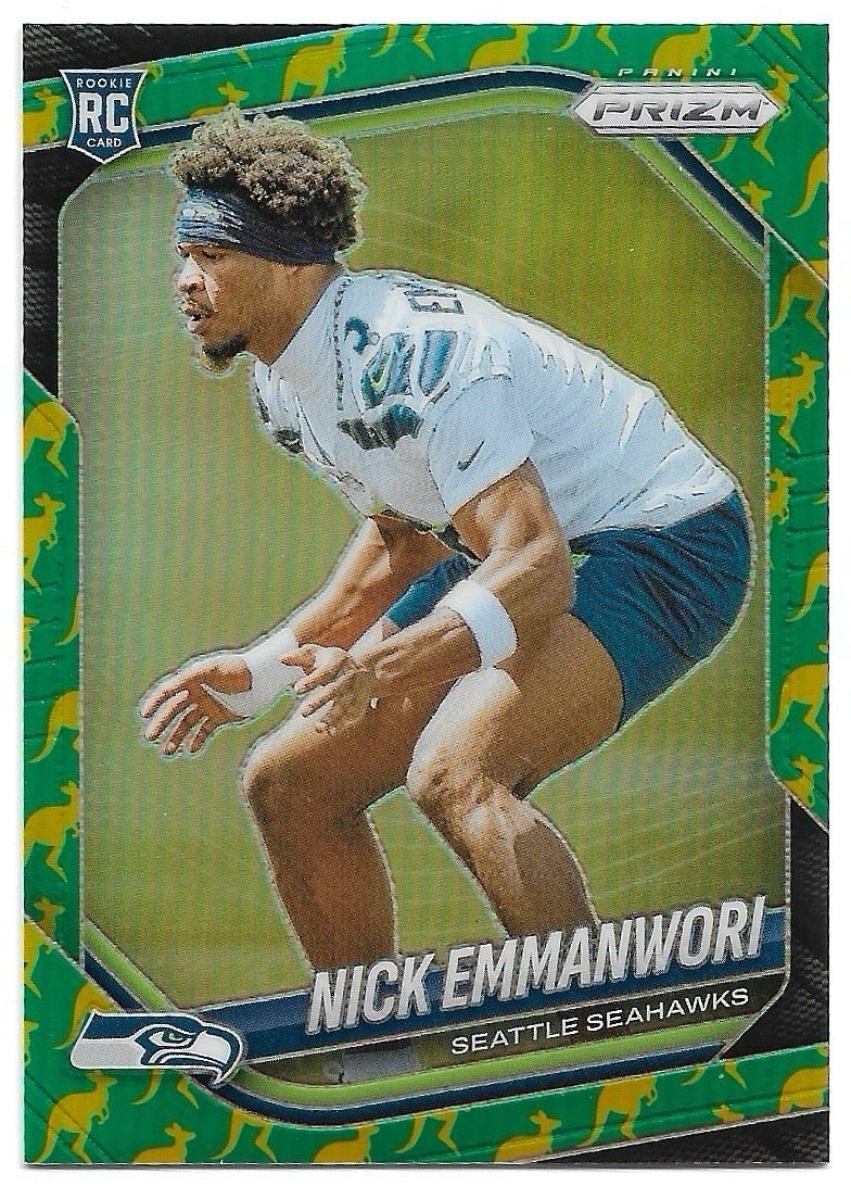 Nick Emmanwori /61 2025 Panini Prizm Kangaroo #320 Rookie Seattle Seahawks