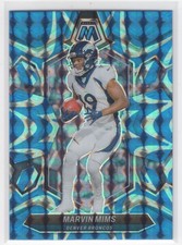 #67 Marvin Mims 2024 Panini Mosaic Reactive Blue Denver Broncos