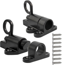 Small Aluminum Alloy Self-Closing Latches, Black Automatic Spring Door Lock, Sec