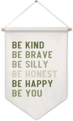Inspirational Be Kind Brave Wall Canvas Banners, Motivational Nursery Hanging Di