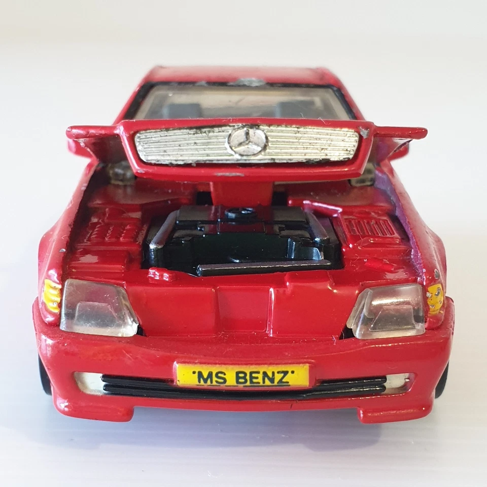 Red Ultraclass Mercedes Benz 500SL Matchbox Super Kings Loose Diecast Car - Image 3 of 4
