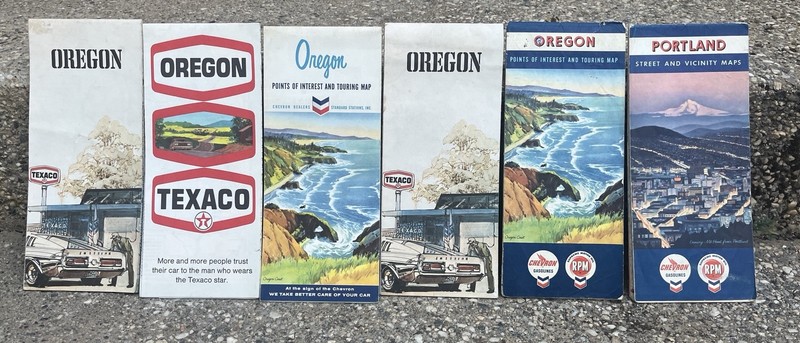 Lot of (5) Vintage Hawaii  1960-1970's Road Maps, etc.