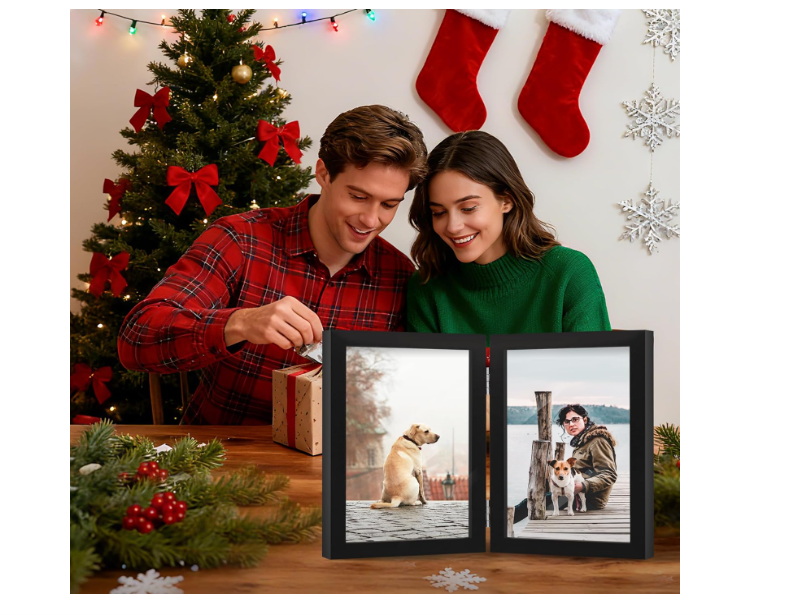 5x7 Double Picture Frame Wooden Hinged Photo Frame Definition
