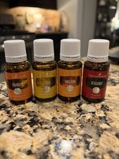  4 Young Living BERGAMOT LEMON ORANGE TANGERINE Essential Oil 15ml SEALED