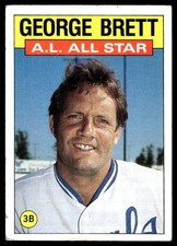 George Brett 1986 Topps #714 Royals MLB READ FREE SHIPPING AutographDen