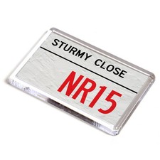FRIDGE MAGNET - Sturmy Close NR15 - UK Postcode