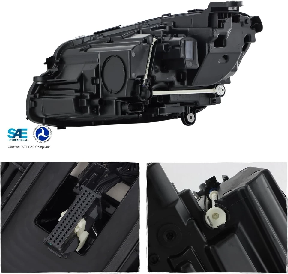 Faro LED completo para Mercedes Benz Clase E 2017-2020 sin iluminación activa derecha Foto 3 de 4