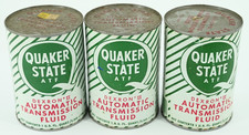 Lot 3 Quaker State Metal Can ATF Dexron II Automatic Transmission Fluid Full