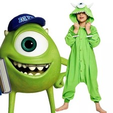Mike Wazowski Animal Pajamas Adult Kids Cosplay Costume Jumpsuit Christmas 2025