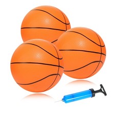 Mini Basketballs 3 Pack - 7inch Small Basketball Size 3 Set with Pump Needle - I