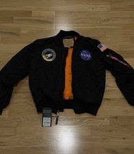 Alpha Industries Men's Bomber Jacket MA-1 Black Size Medium Brand New with Tags