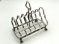 Toller versilberter alter Toasthalter wohl England - VINTAGE Design Objekt