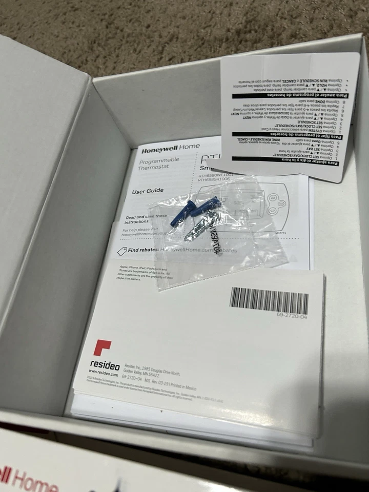 Honeywell Hone RTH6580WF Wi-Fi  Smart Programmable Thermostat - Image 4 of 4