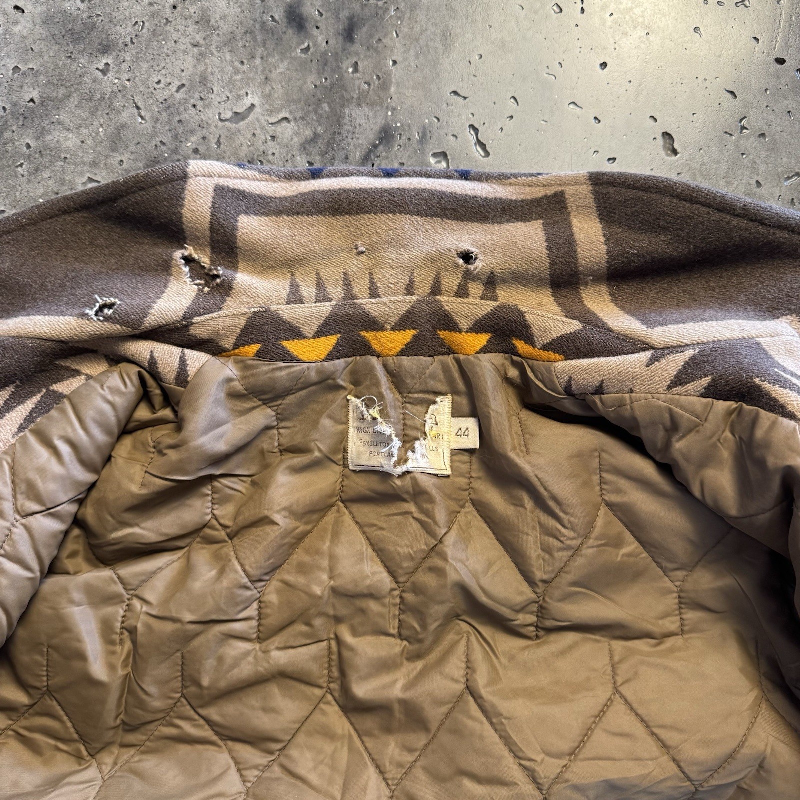 Pendleton Chief Joseph Button Up Coat Dark Brown … - image 9