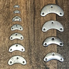 Vintage Steel Heel Plates / Heel Guards   Cobbler Shoe Repair   Sizes 000 to 8
