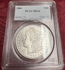 1886 Philadelphia Morgan Silver Dollar PCGS MS 64