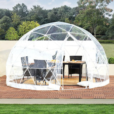 12ft Geodesic Garden Dome Tent For 5-7 People - Outdoor Shelter & Greenhouse
