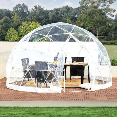 12FT Geodesic Garden Dome Tent for 5-7 People - Outdoor Shelter & Greenhouse