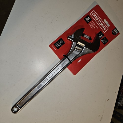 #ad Brand New Craftsman 15” Adjustable Wrench Heavy Duty Steel $55.50