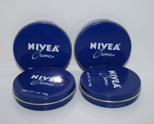 4 NIVEA CREAM Original Skin Hand CREME moisturizer in Metal Tin, 1 oz