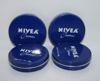 4 NIVEA CREAM Original Skin Hand CREME moisturizer in Metal Tin, 1 oz