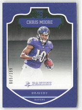 2016 Panini - Rookies Chris Moore #254 (RC) Green Foil