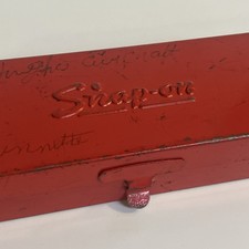 Vintage Snap-on Tools Usa Red Metal Socket Storage Tool Case Box Kra-222b Empty Vintage Snap-on Tools Usa Red Metal Socket Storage Tool Case Box Kra-222b Empty