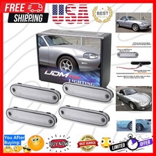 Jdm Clearwhite Lens Frontrear Side Marker Light Housing Wpigtails Replacem... Jdm Clearwhite Lens Frontrear Side Marker Light Housing Wpigtails Replacem...