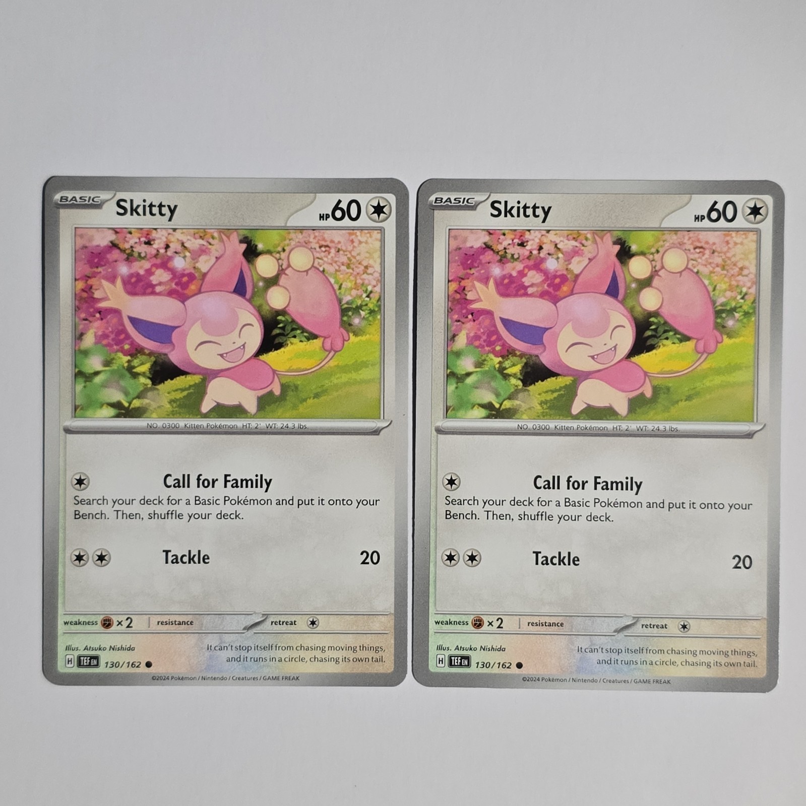 2x Playset Skitty 130/162 SV05: Temporal Forces Regular