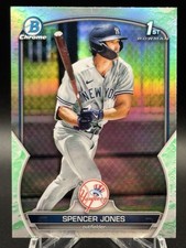 2023 Bowman Chrome Prospects Spencer Jones #BCP-139 Lunar Glow Refractor (RC)