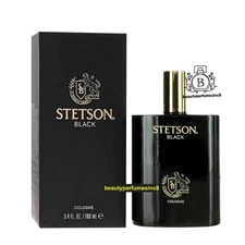 STETSON BLACK Cologne For Men Spray 3.4 oz / 100ml NEW