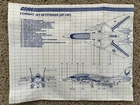 1983 Vintage GIJOE ARAH Blueprint Instructions Combat Jet Skystriker (XP-14F)