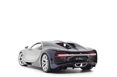 AUTOart 1:18 Bugatti Chiron in Argent Silver / Atlantic Blue | eBay
