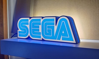 Sega Logo Light Box - Retro Gaming LED Dekor
