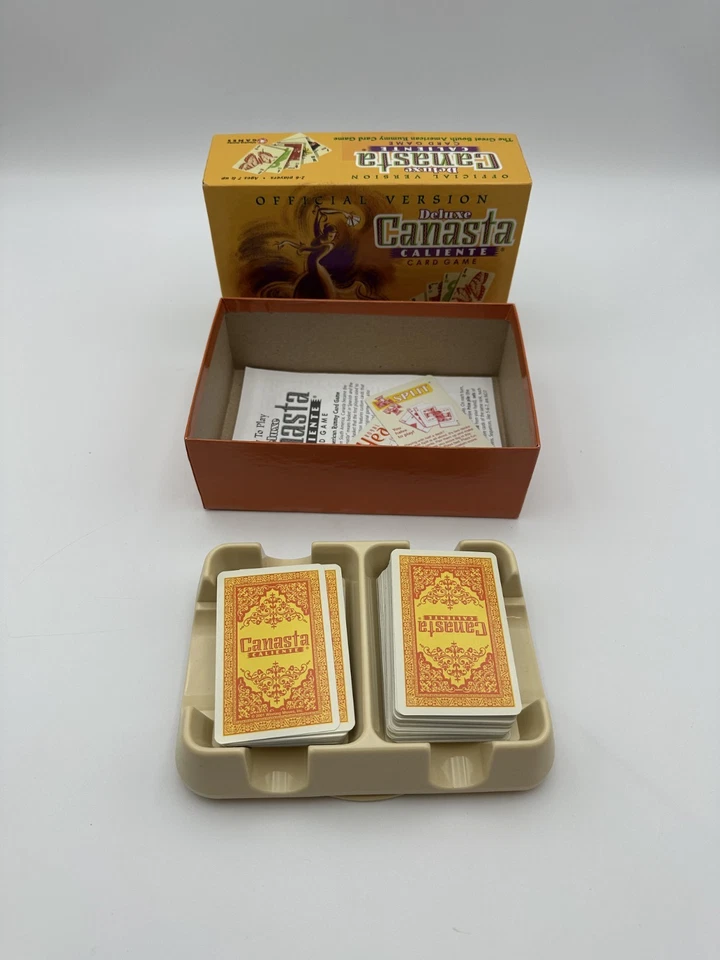 Deluxe Canasta Caliente Rummy Card Game Rotating Tray Complete Official Turning - Image 3 of 4